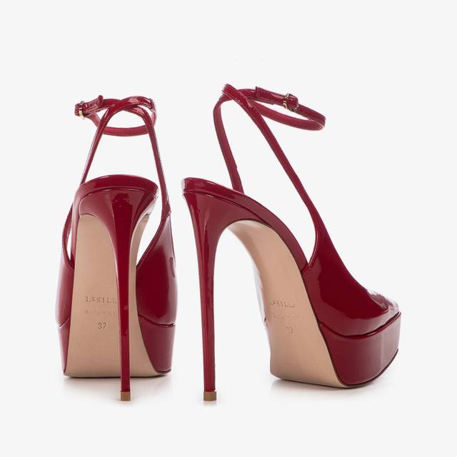 Le Silla Slingback con plateau vernice rossa I Più Venduti