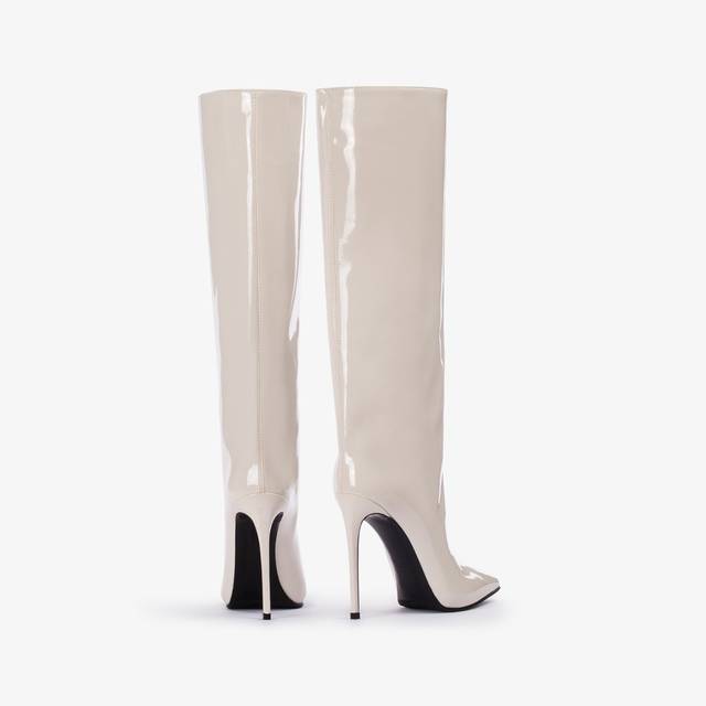 Le Silla Stivale al ginocchio vinile bianco milk Italia