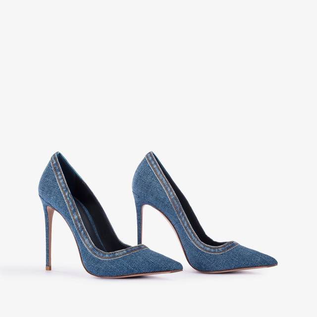 Le Silla Décolleté denim blu Promozione