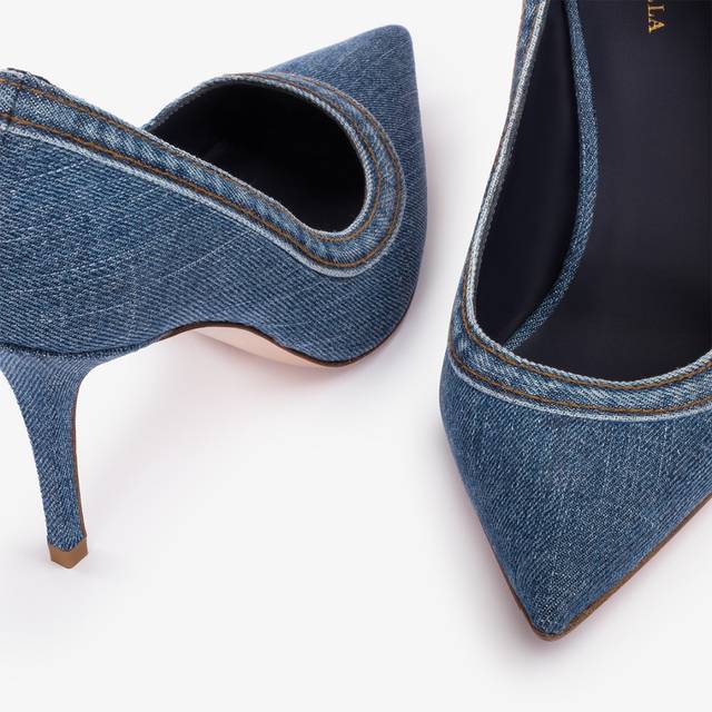 Le Silla Décolleté denim blu Spedizione Gratuita