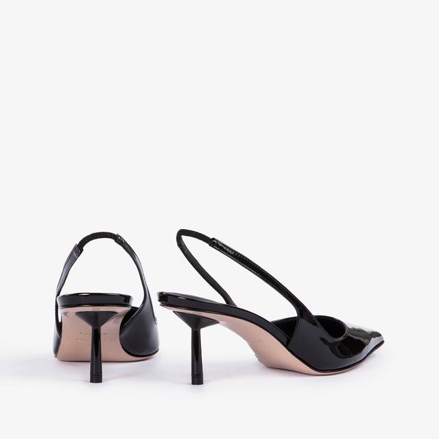 Le Silla Slingback vernice nera Negozi Online