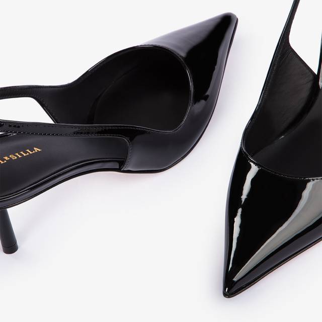 Le Silla Slingback vernice nera Negozi Online