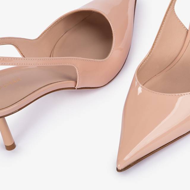 Le Silla Slingback vernice nude skin Acquista Ora