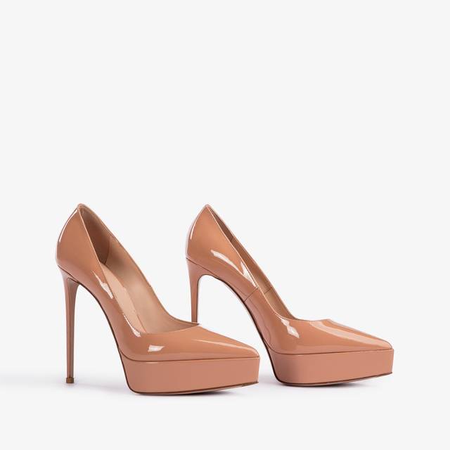 Le Silla Décolleté con plateau vernice nude phard Promozione Limitata