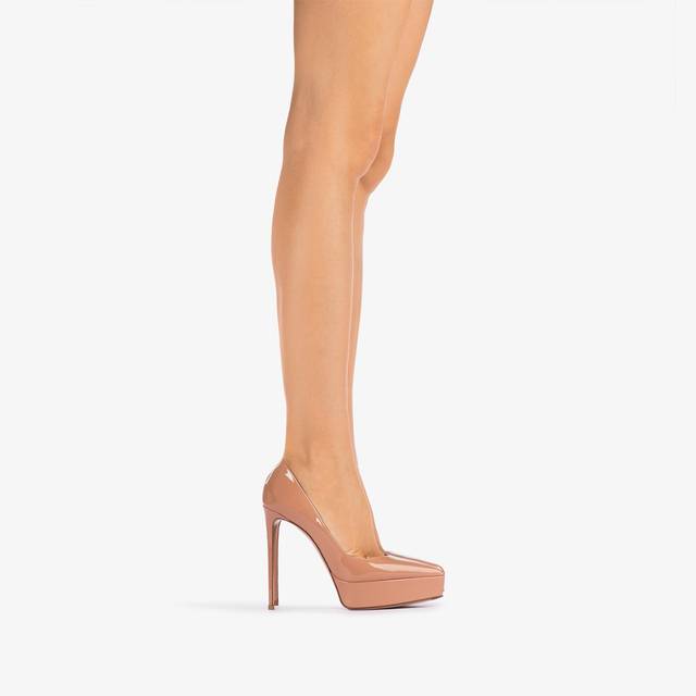 Le Silla Décolleté con plateau vernice nude phard Promozione Limitata