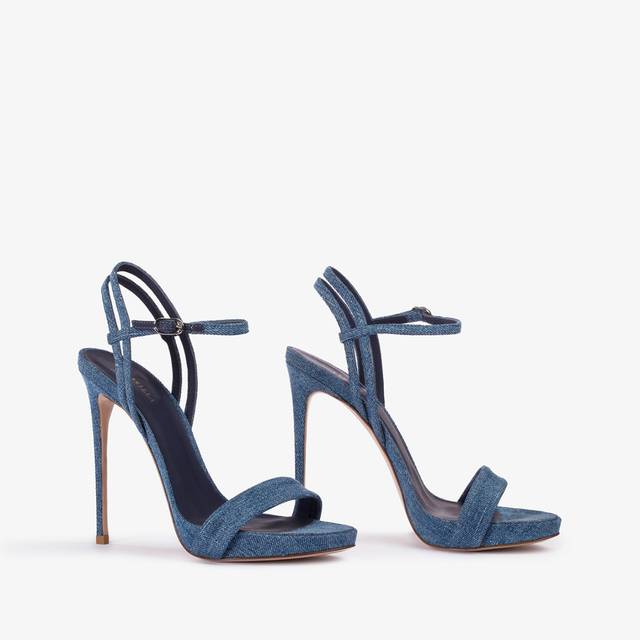 Le Silla Sandalo denim blu Outlet