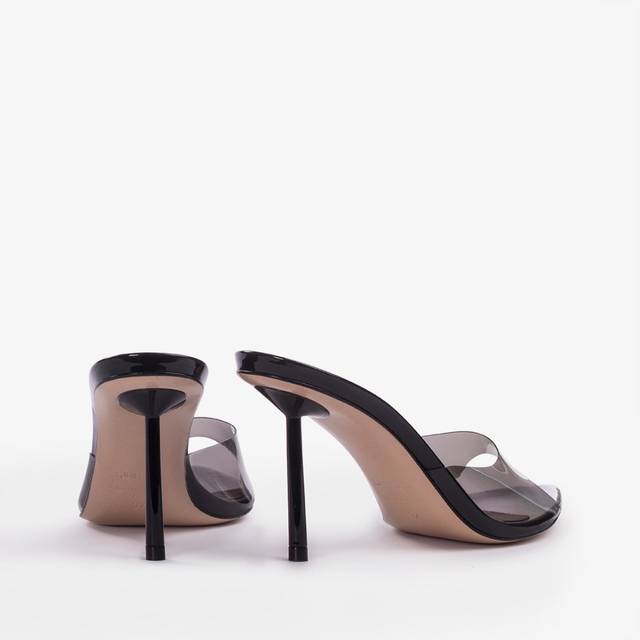 Le Silla Sandalo mule plexy nero Negozio