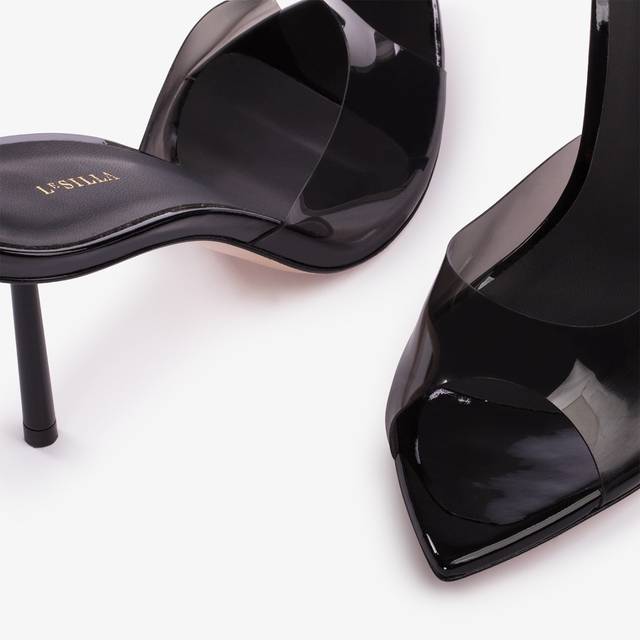 Le Silla Sandalo mule plexy nero Negozio