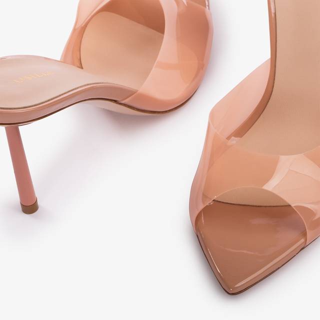 Le Silla Sandalo mule plexy nude phard In Saldo