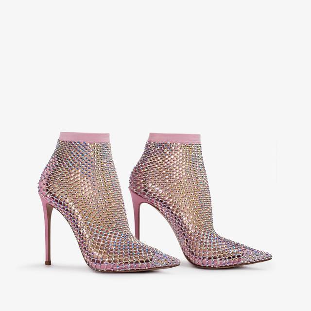 Le Silla Stivaletto calza rosa dea e Cristalli 2025