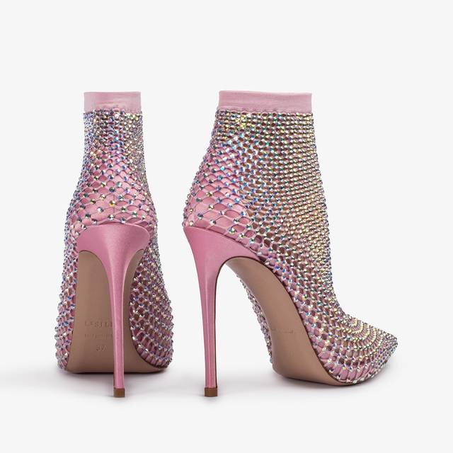 Le Silla Stivaletto calza rosa dea e Cristalli 2025