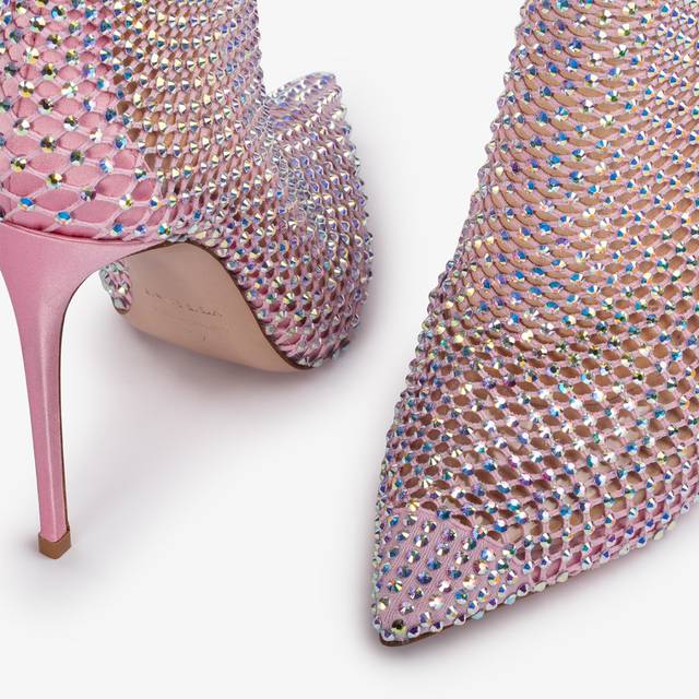 Le Silla Stivaletto calza rosa dea e Cristalli 2025