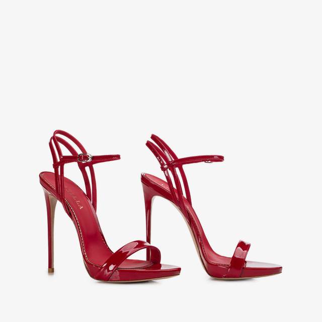 Le Silla Sandalo vernice rosso Spedizione Gratuita