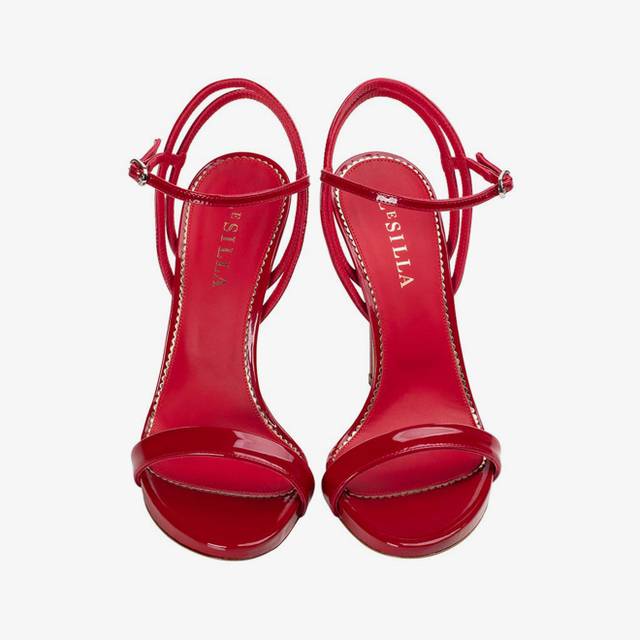 Le Silla Sandalo vernice rosso Spedizione Gratuita