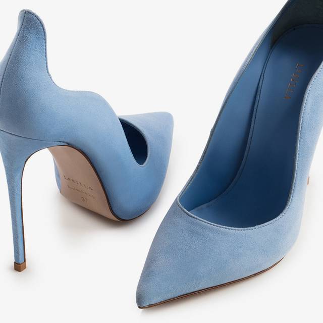 Le Silla Décolleté camoscio azzurra ortensia Convenienza