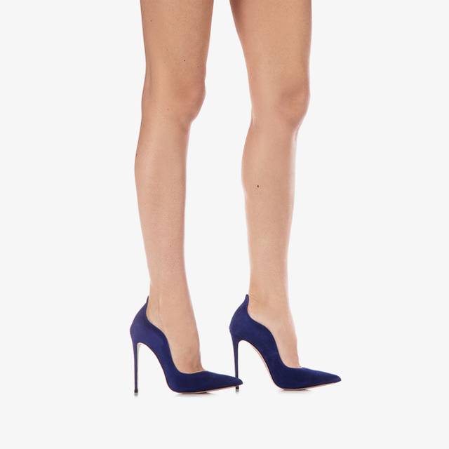 Le Silla Décolleté camoscio blu lazuli Novità