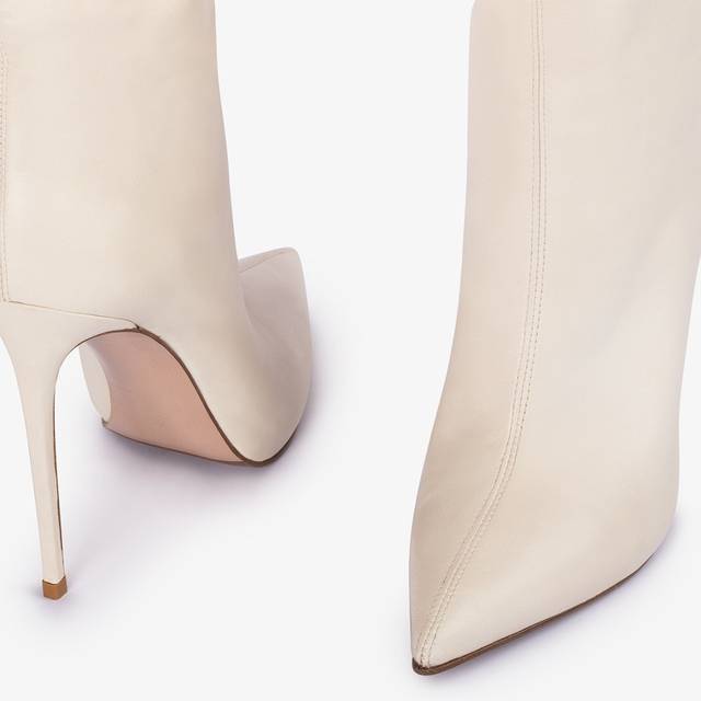 Le Silla Stivale sopra al ginocchio oversize nappa bianco milk Vendita Economica