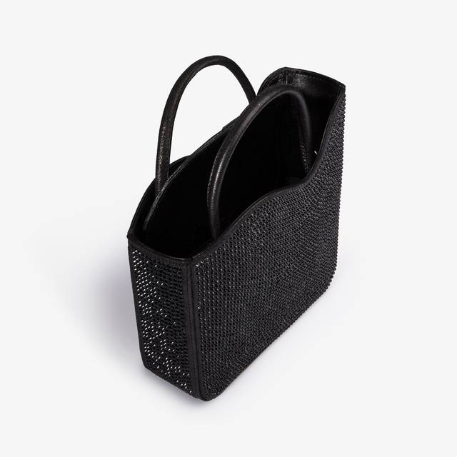Le Silla Small bag cristalli nero jet Vendite Flash