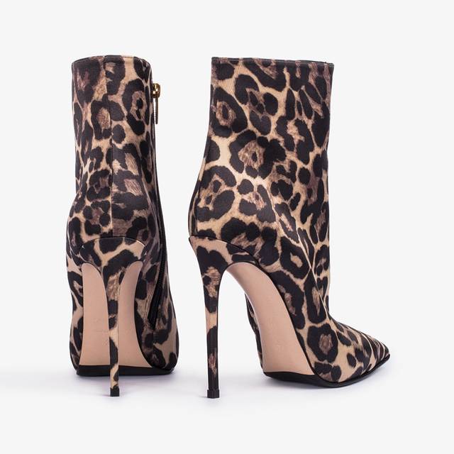 Le Silla Stivaletto raso stampa leopardo Pezzi Unici