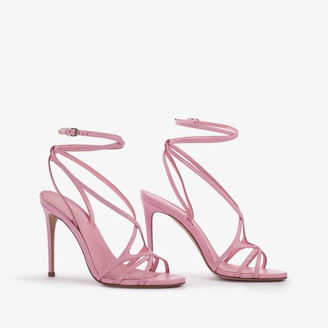 Le Silla Sandalo pelle rosa dea Acquista Ora