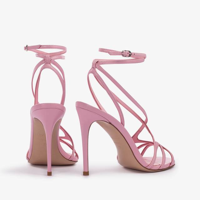 Le Silla Sandalo pelle rosa dea Acquista Ora