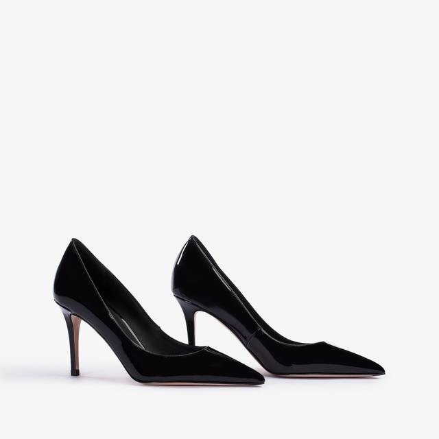 Le Silla Décolleté vernice nera In vendita