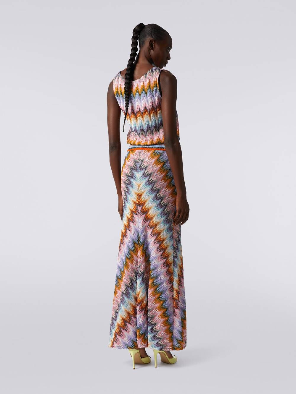 Missoni Gonna lunga svasata in viscosa zig zag con lurex I Più Venduti