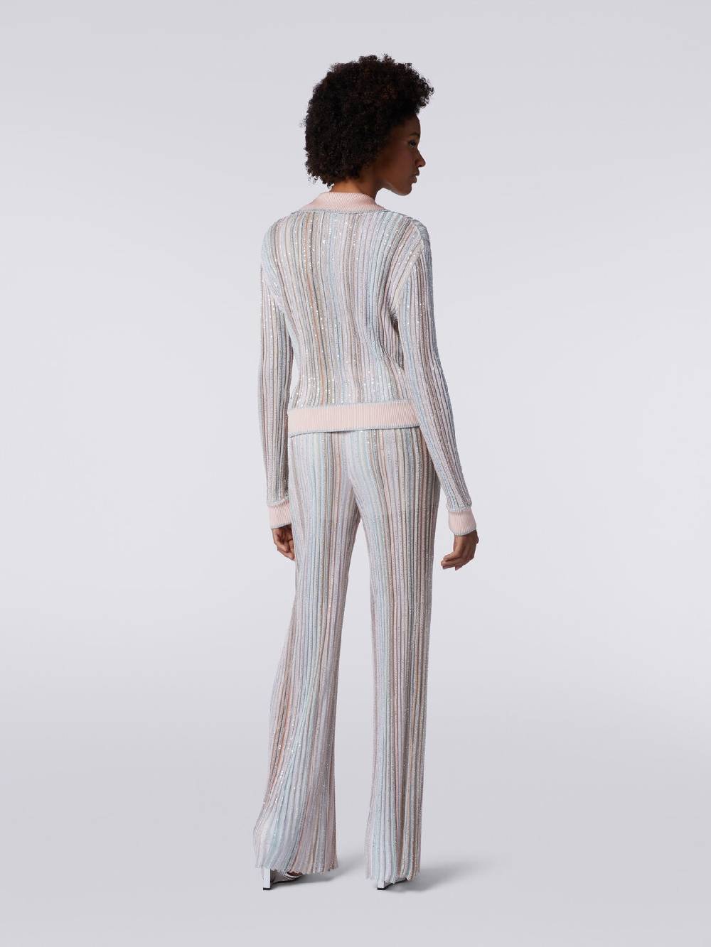 Missoni Top a maniche lunghe con righe verticali e paillettes Negozio