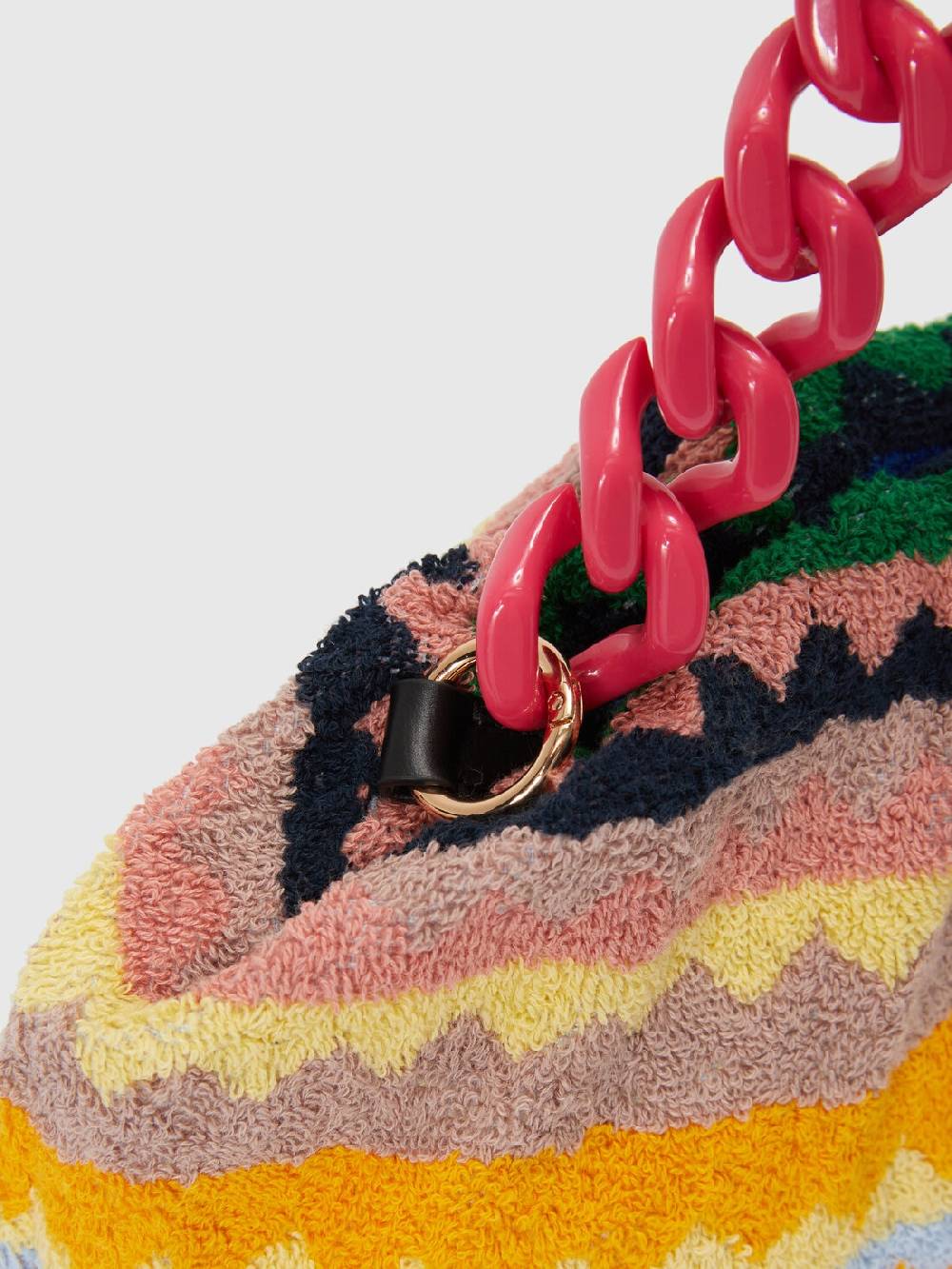 Missoni Clutch in spugna di cotone zig zag Vendita