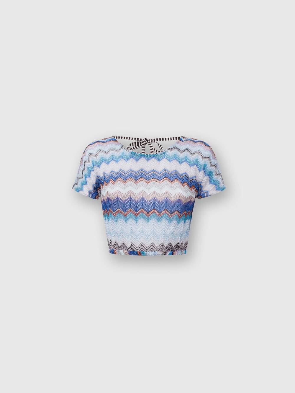 Missoni Crop top crochet con schiena scoperta Spedizione Gratuita