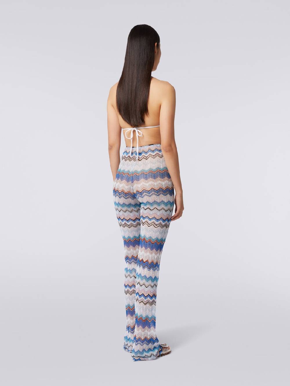 Missoni Pantaloni copricostume in crochet zig zag con lurex Comprane uno, ottenene uno gratis