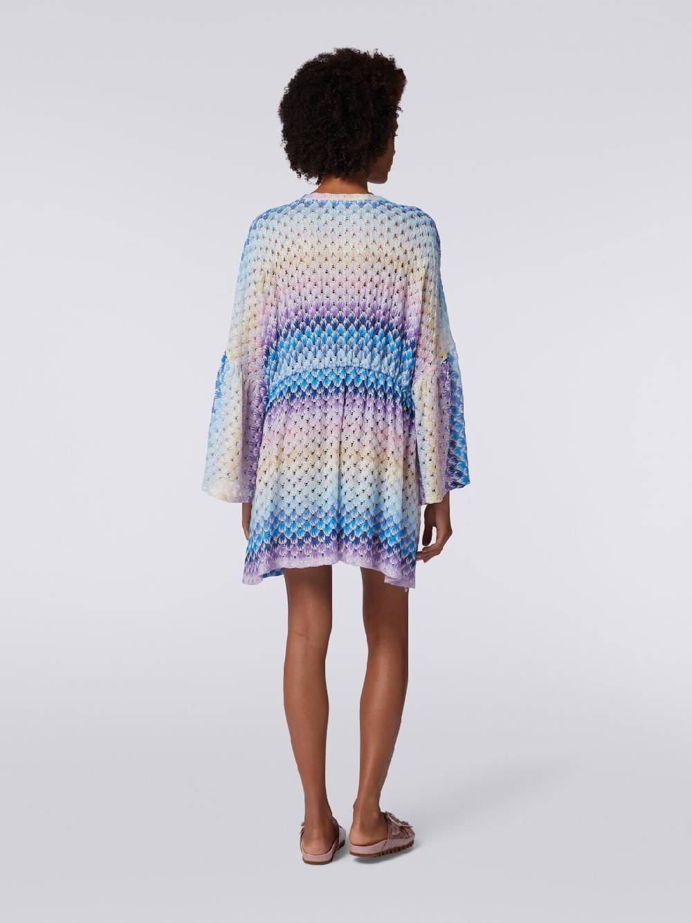 Missoni Caftano copricostume corto effetto pizzo con lurex Acquista Ora