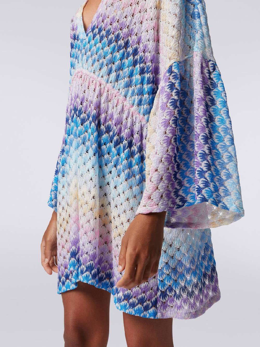 Missoni Caftano copricostume corto effetto pizzo con lurex Acquista Ora