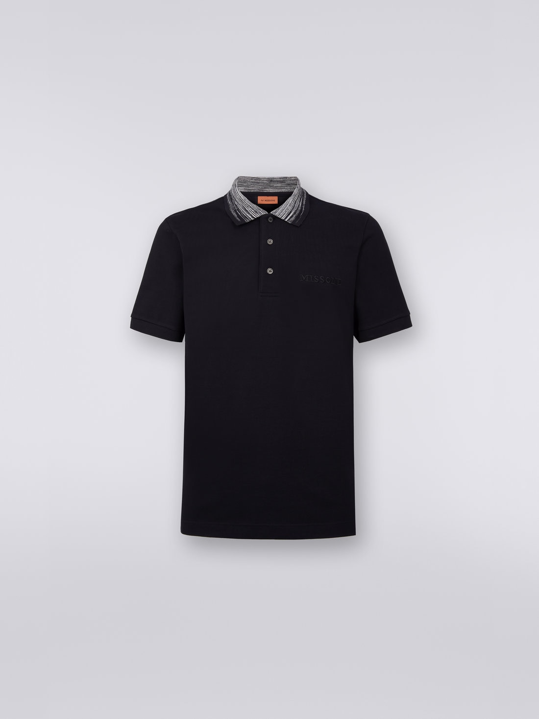Missoni Polo in cotone con colletto fiammato e scritta logo Fino Al -60%