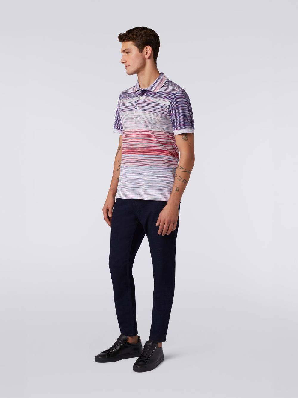 Missoni Polo in piquet di cotone fiammato Shopping Online