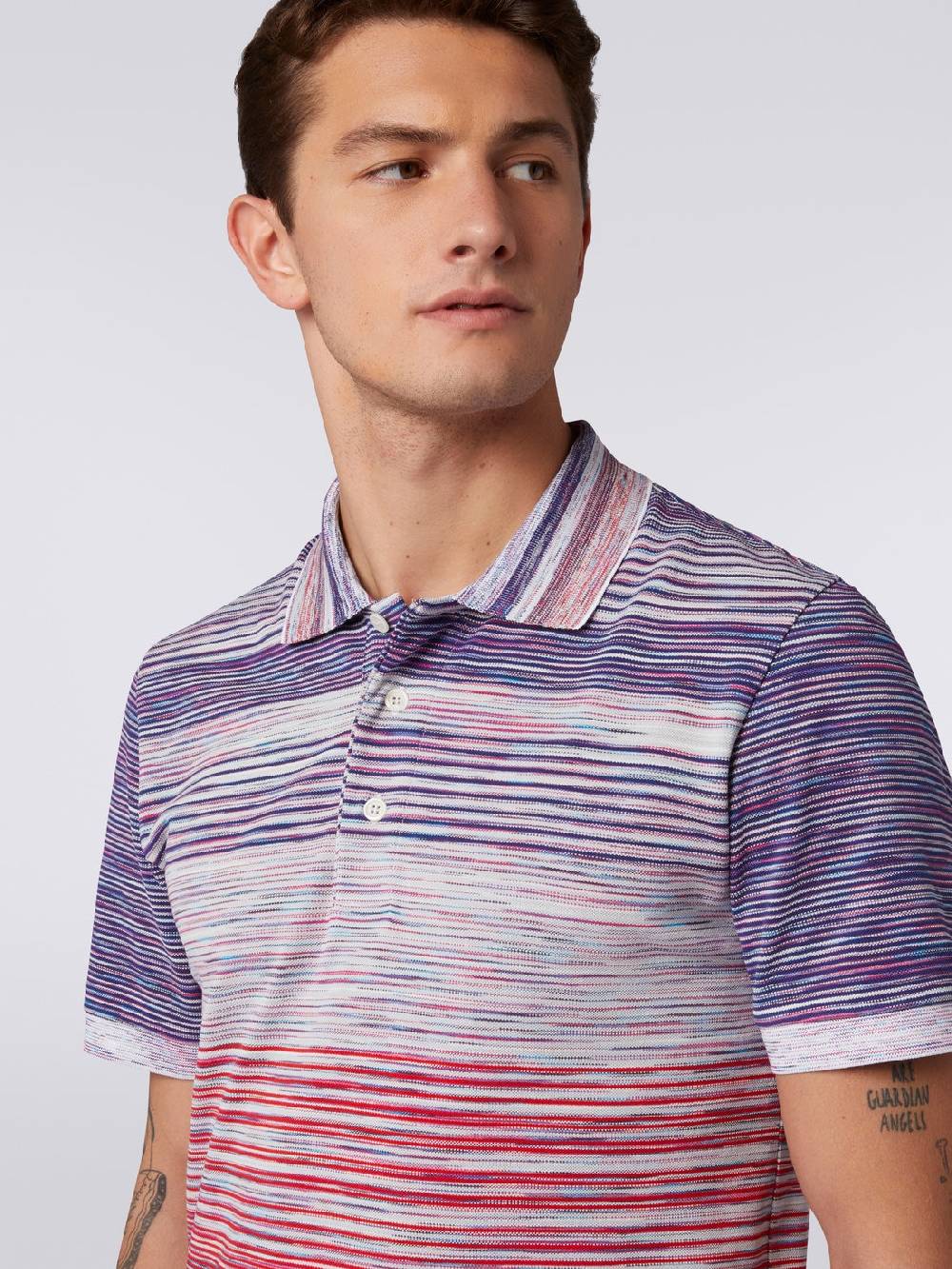 Missoni Polo in piquet di cotone fiammato Shopping Online