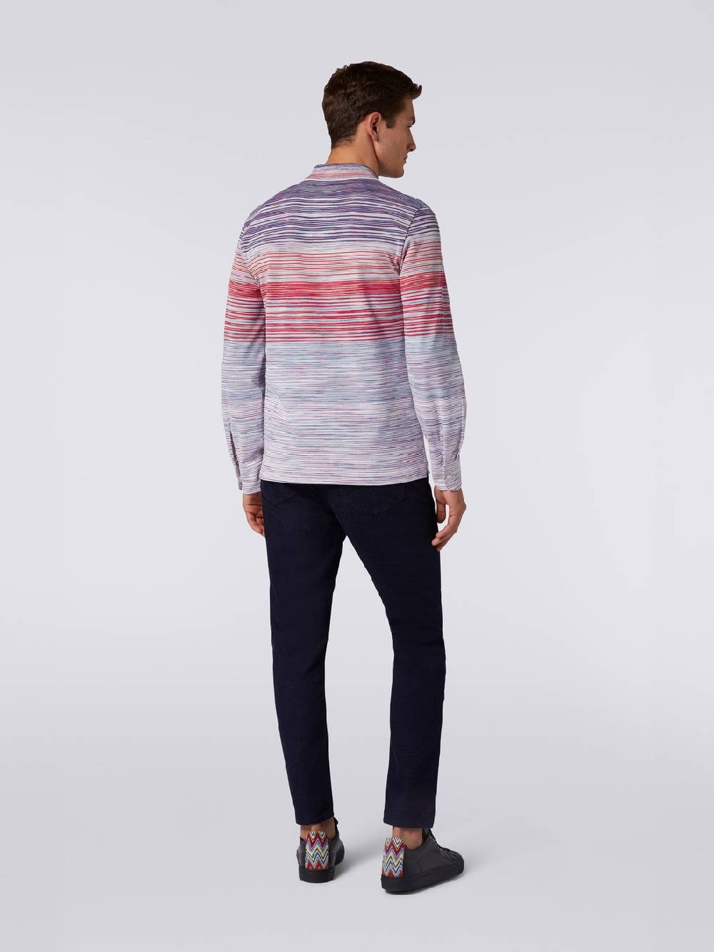 Missoni Polo a maniche lunghe in viscosa fiammata Affare Del Giorno