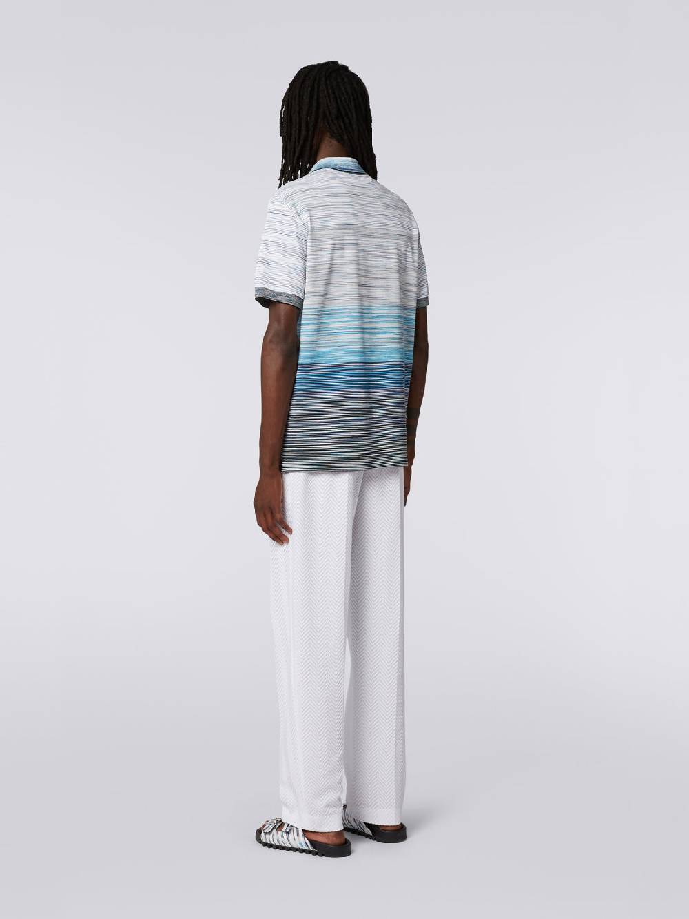 Missoni Polo in piquet di cotone fiammato Prezzo Ridotto