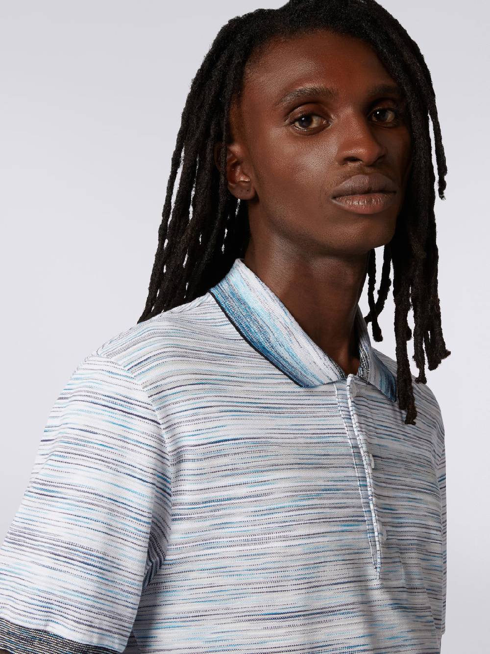 Missoni Polo in piquet di cotone fiammato Prezzo Ridotto
