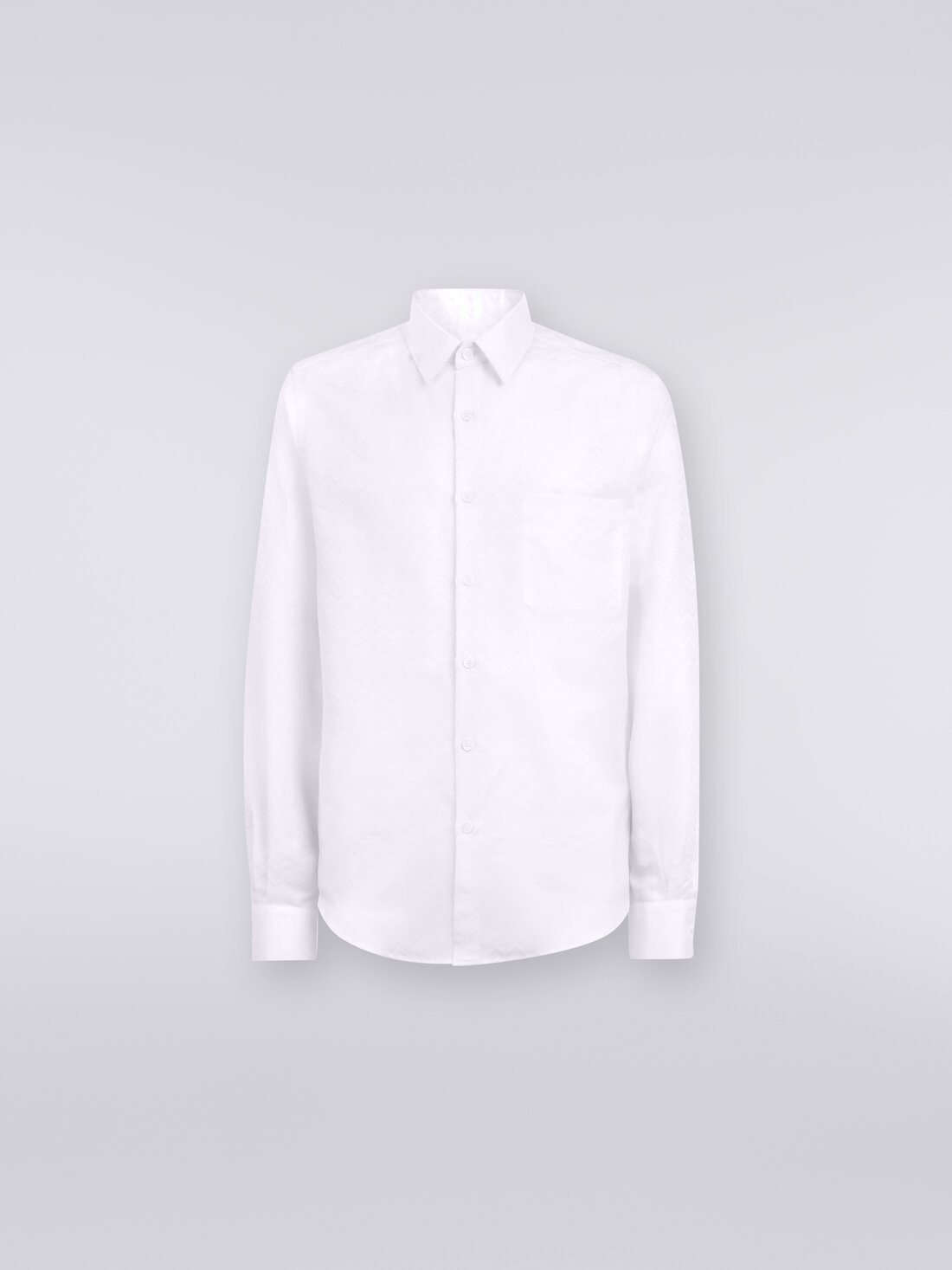 Missoni Camicia a maniche lunghe in misto cotone con motivo zig zag Sottocosto