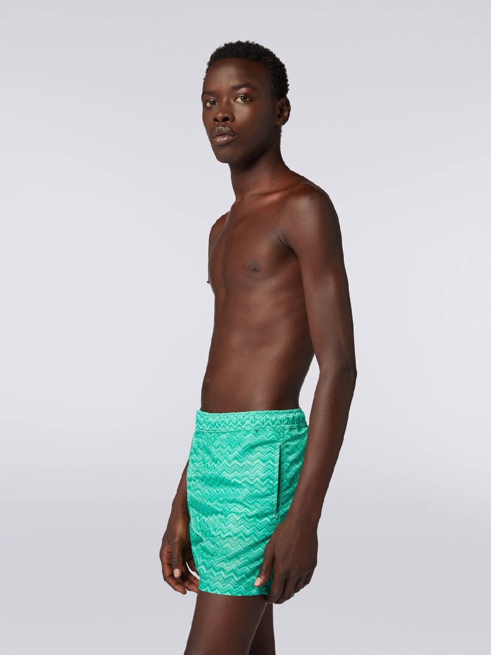 Missoni Boxer mare con stampa zig zag tonale Offerta
