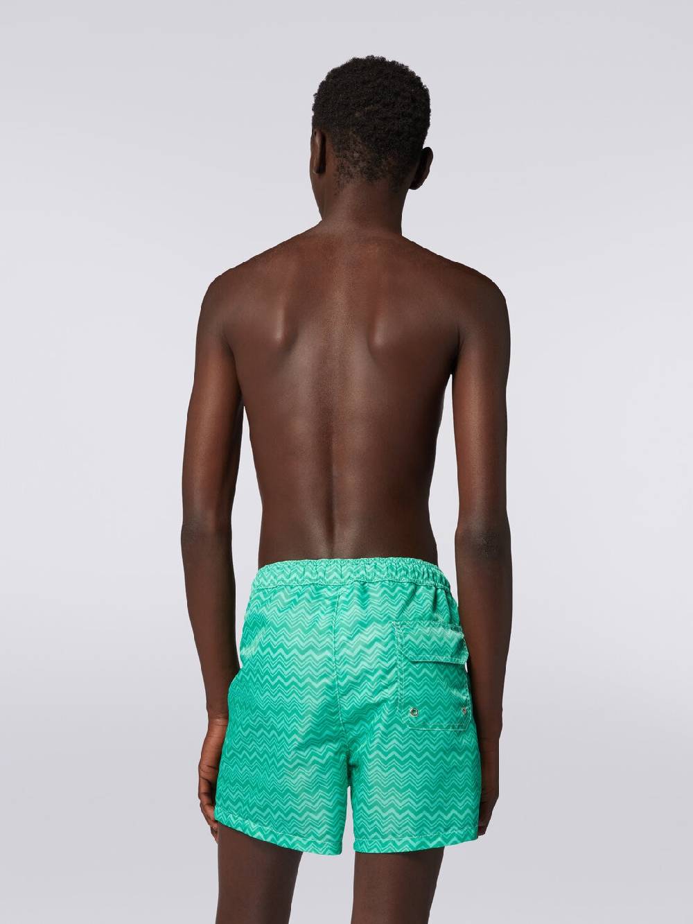 Missoni Boxer mare con stampa zig zag tonale Offerta