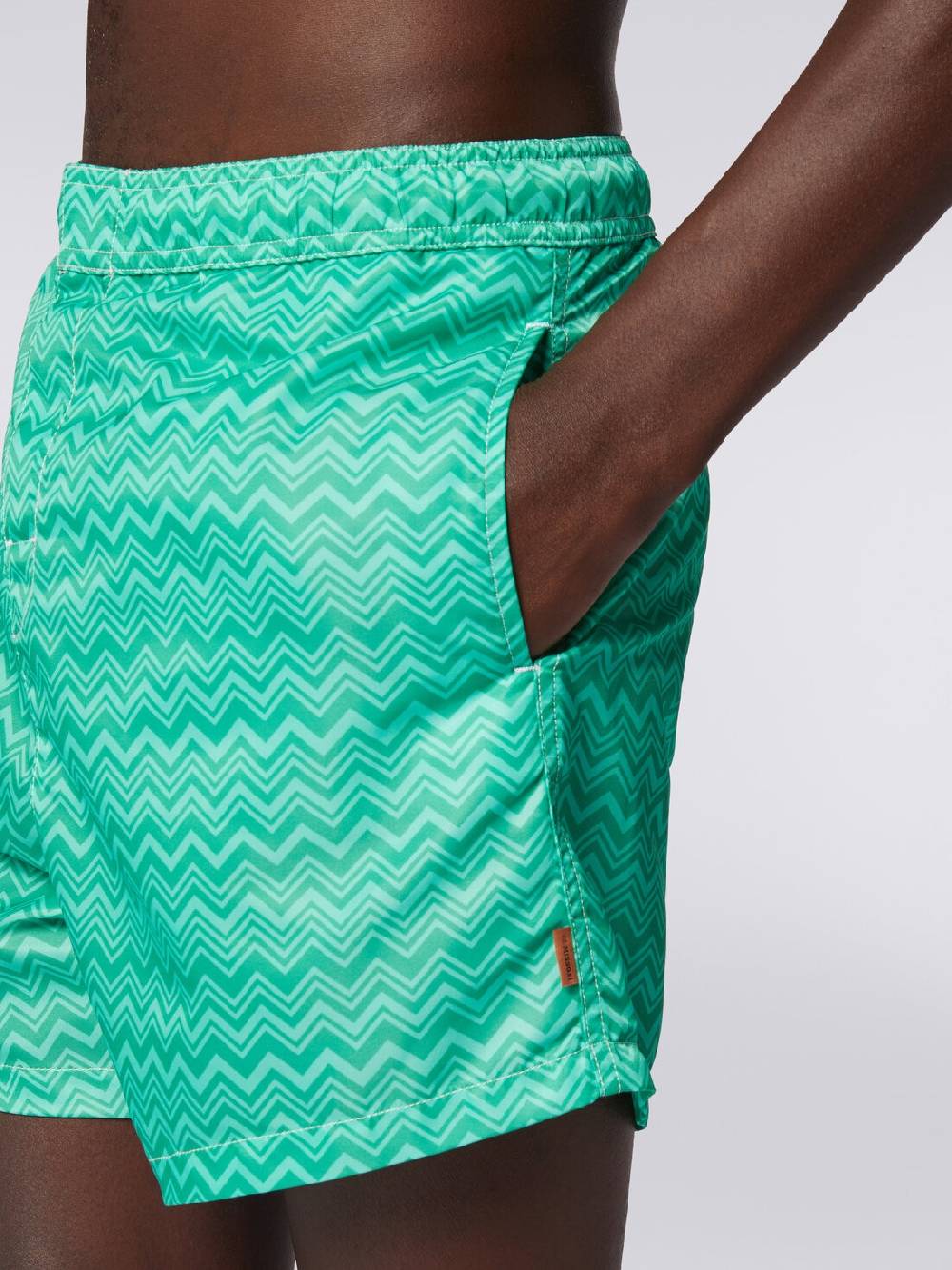 Missoni Boxer mare con stampa zig zag tonale Offerta