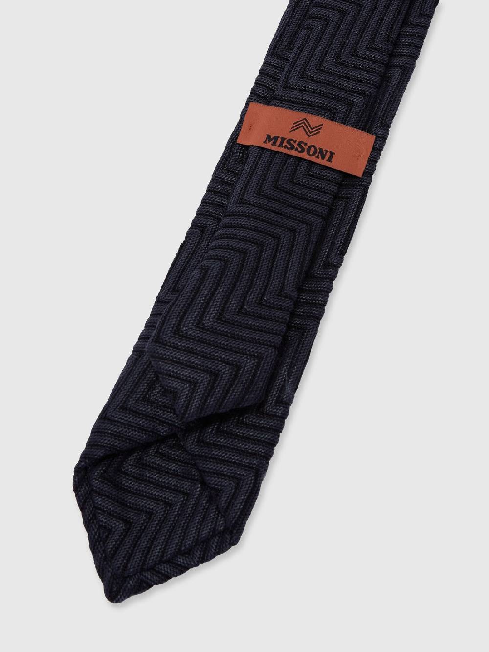 Missoni Cravatta in cotone e viscosa chevron Outlet