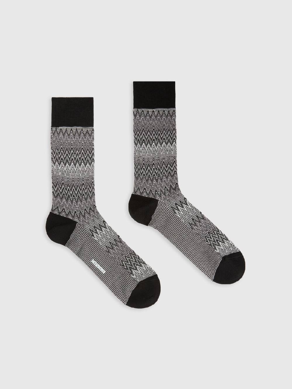 Missoni Calzini corti in misto cotone chevron Offerte