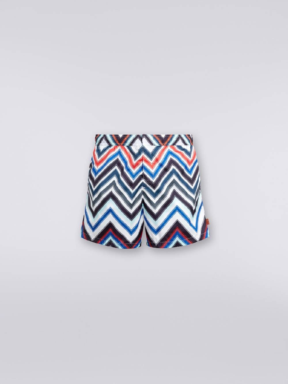 Missoni Boxer mare in nylon con macro-zig zag in gradazione Vendita Calda