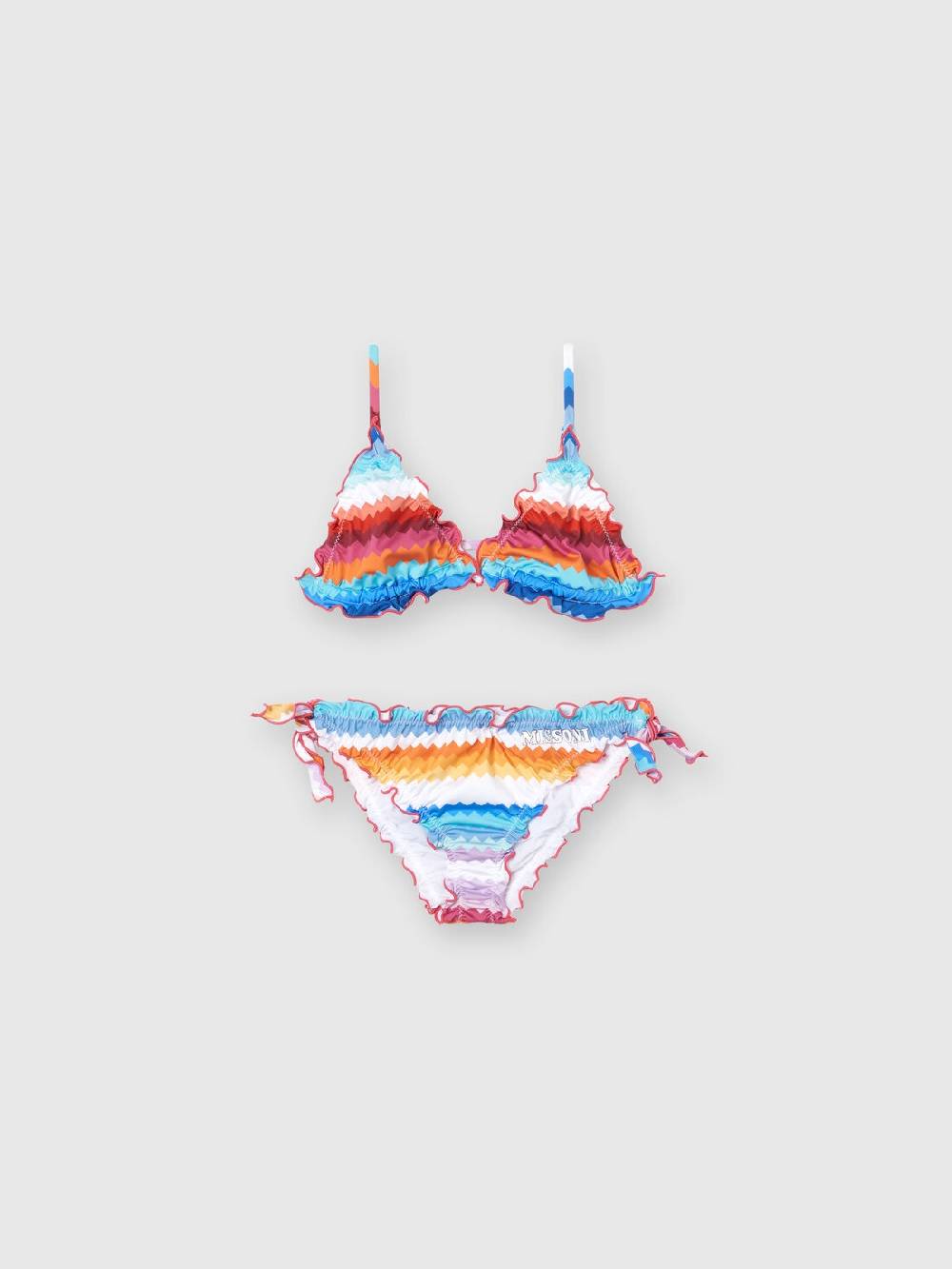Missoni Bikini con motivo zig zag e logo Vendite Flash