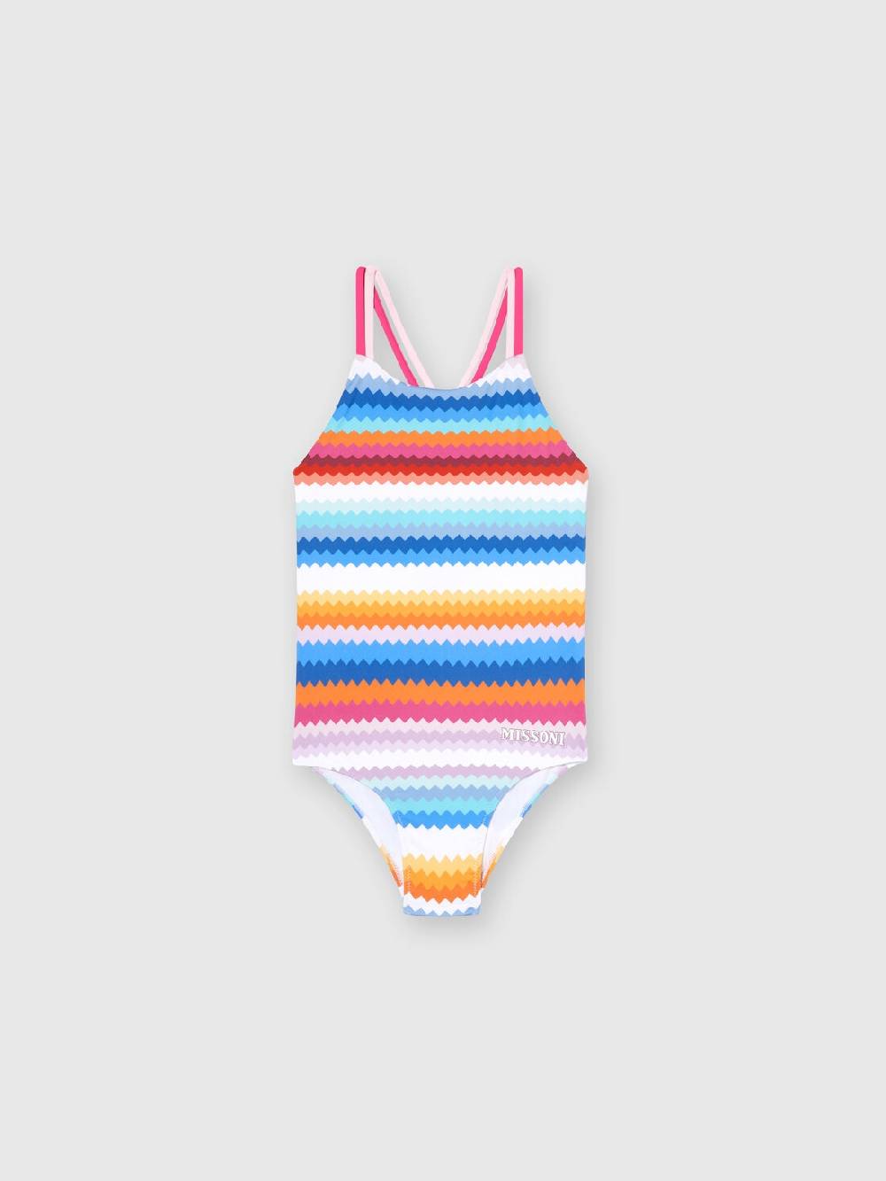 Missoni Costume intero zig zag con scritta logo In Saldo