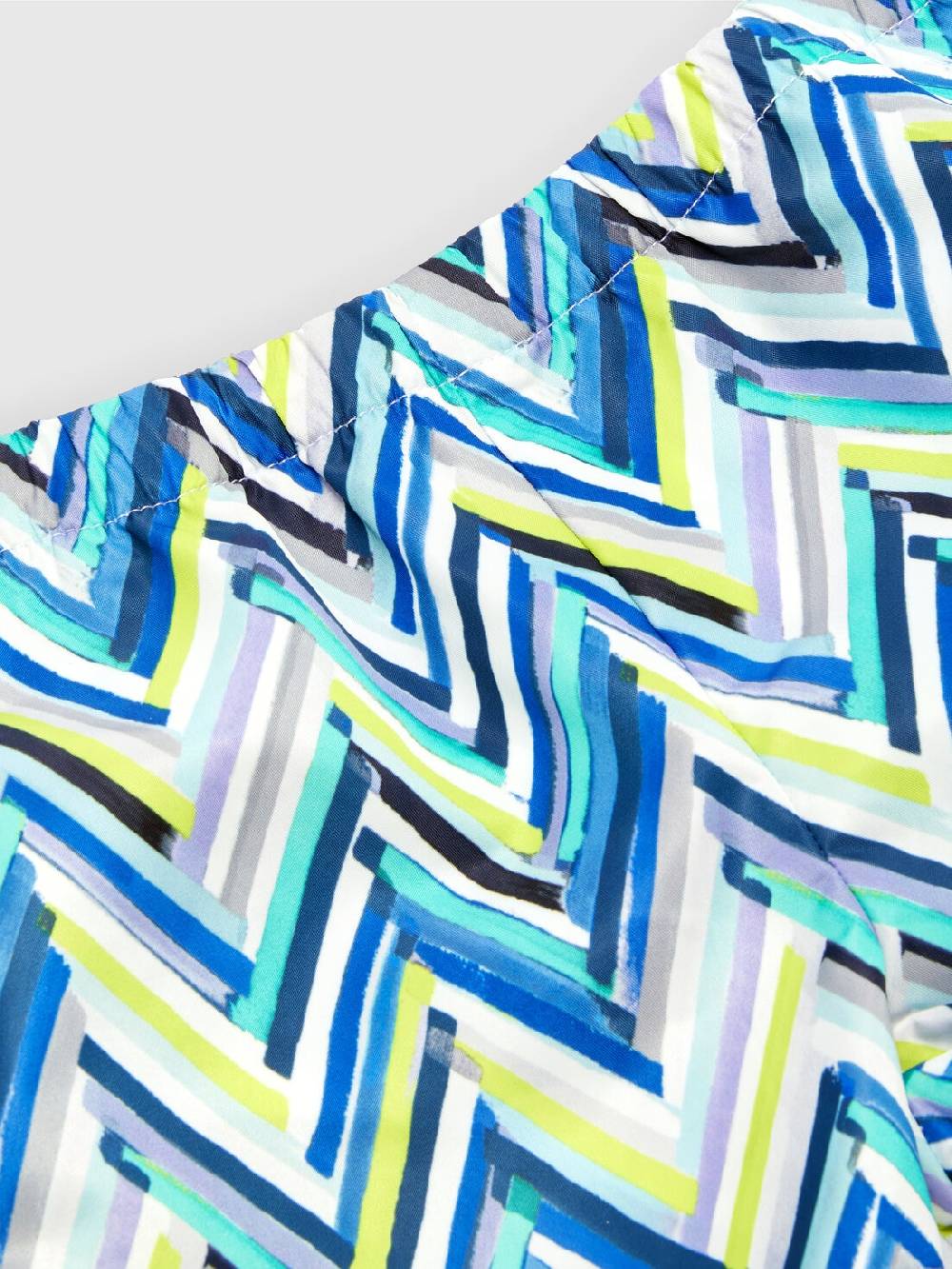 Missoni Boxer mare con stampa zig zag e scritta logo Italia