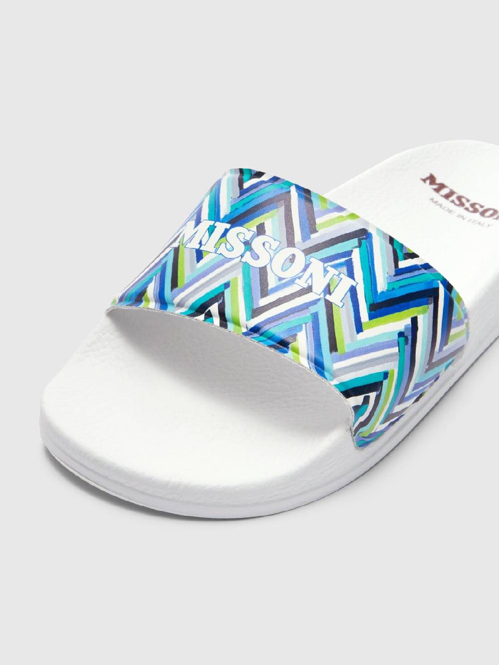 Missoni Ciabatte con motivo chevron e scritta logo 2025
